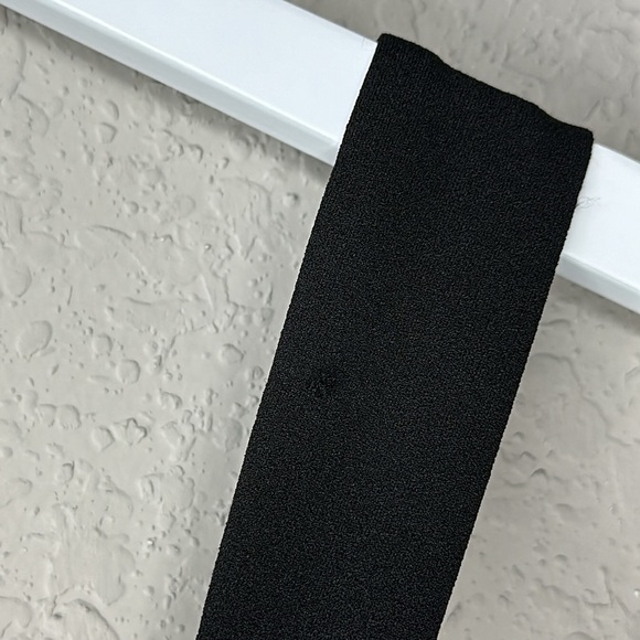 Guess Gathered Waist Surplice Neckline Stretch Little Black Dress Size 10 - Picture 6 of 16